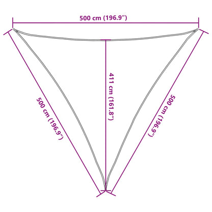 Vela Parasole 160 g/m² Grigio Talpa 5x5x5 m in HDPE - homemem39