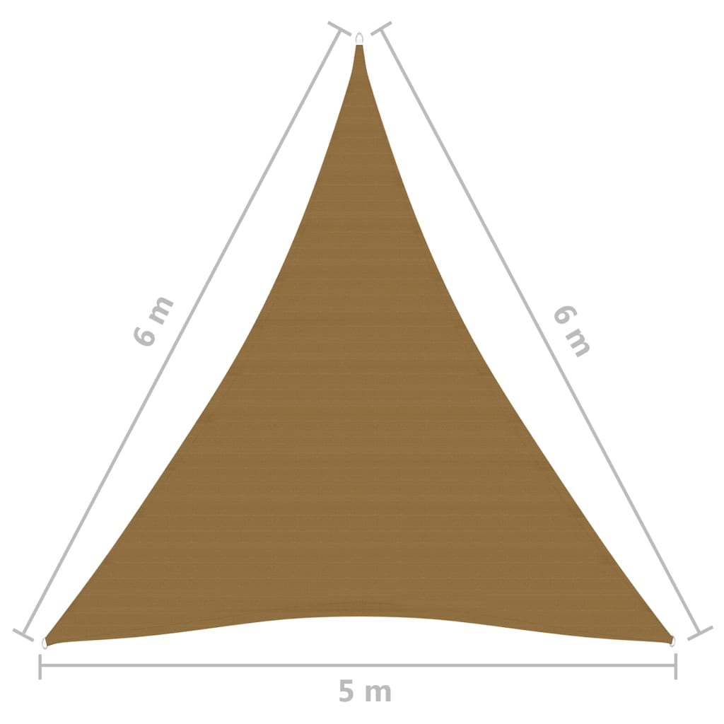 Vela Parasole 160 g/m² Grigio Talpa 5x6x6 m in HDPE - homemem39