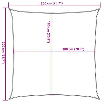 Vela Parasole 160 g/m² Verde Scuro 2x2 m in HDPE | homemem39