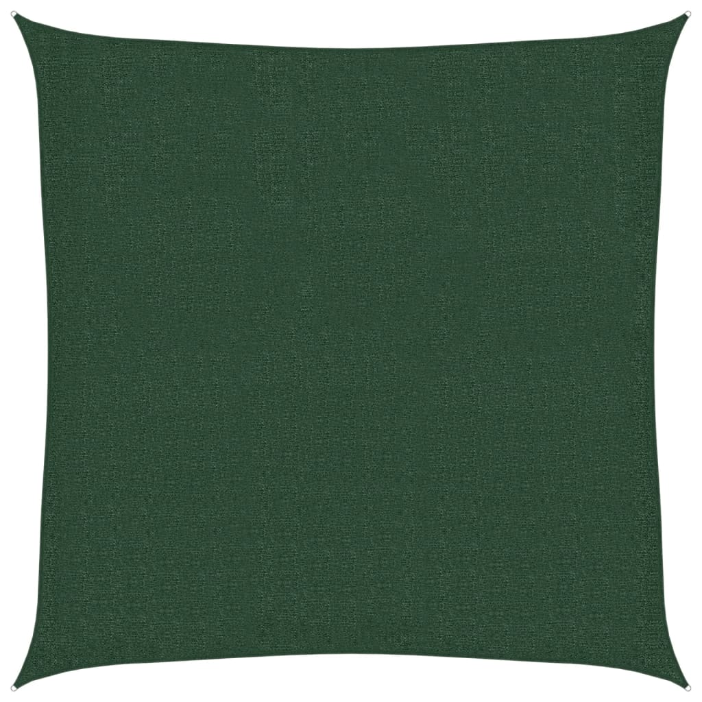 Vela Parasole 160 g/m² Verde Scuro 2,5x2,5 m in HDPE | homemem39