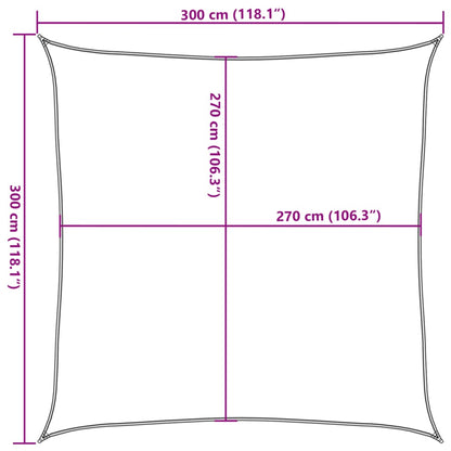 Vela Parasole 160 g/m² Verde Scuro 3x3 m in HDPE | homemem39
