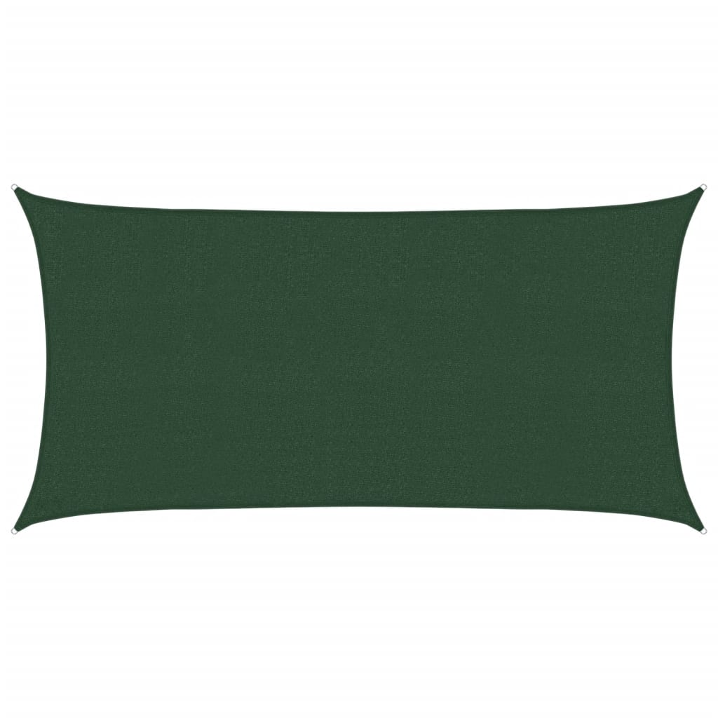 Vela Parasole 160 g/m² Verde Scuro 2,5x4,5 m in HDPE | homemem39