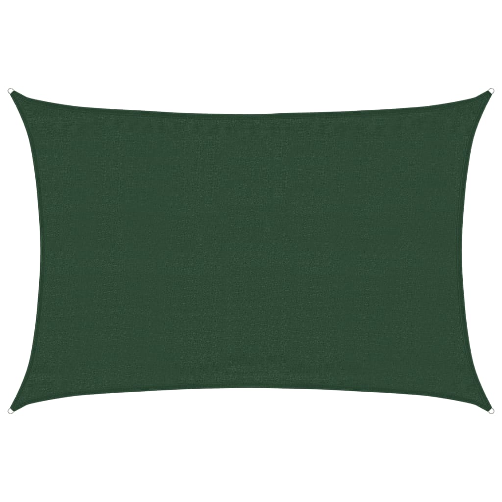 Vela Parasole 160 g/m² Verde Scuro 3,5x4,5 m in HDPE - homemem39