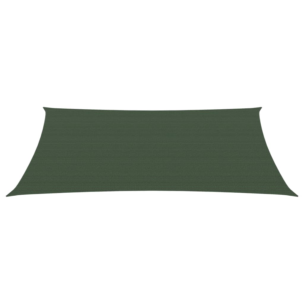 Vela Parasole 160 g/m² Verde Scuro 3,5x4,5 m in HDPE - homemem39