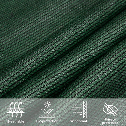 Vela Parasole 160 g/m² Verde Scuro 3,5x5 m in HDPE | homemem39