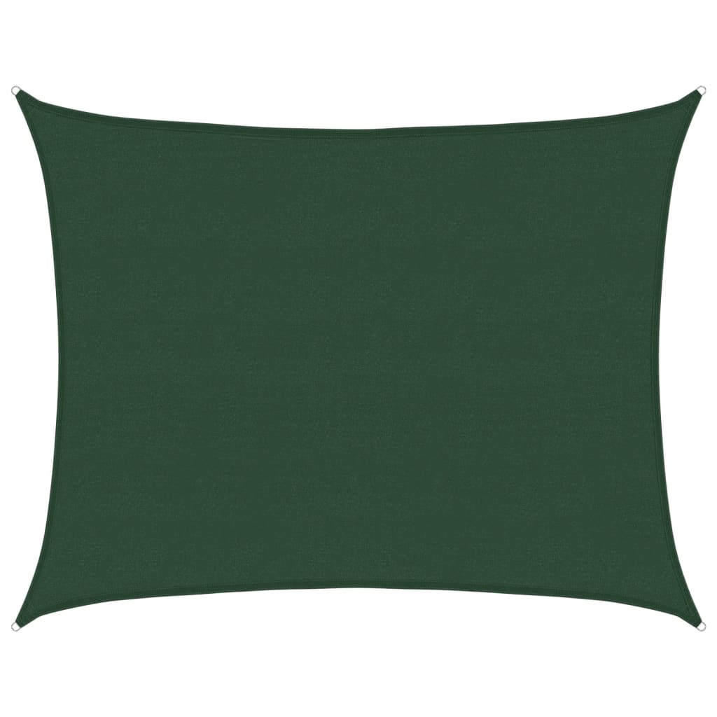 Vela Parasole 160 g/m² Verde Scuro 6x8 m in HDPE