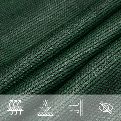 Vela Parasole 160 g/m² Verde Scuro 2,5x2,5x3,5 m in HDPE | homemem39