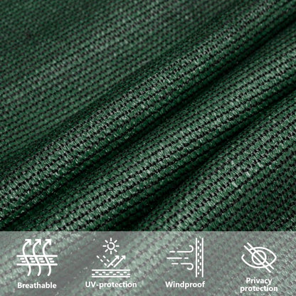 Vela Parasole 160 g/m² Verde Scuro 2,5x2,5x3,5 m in HDPE | homemem39
