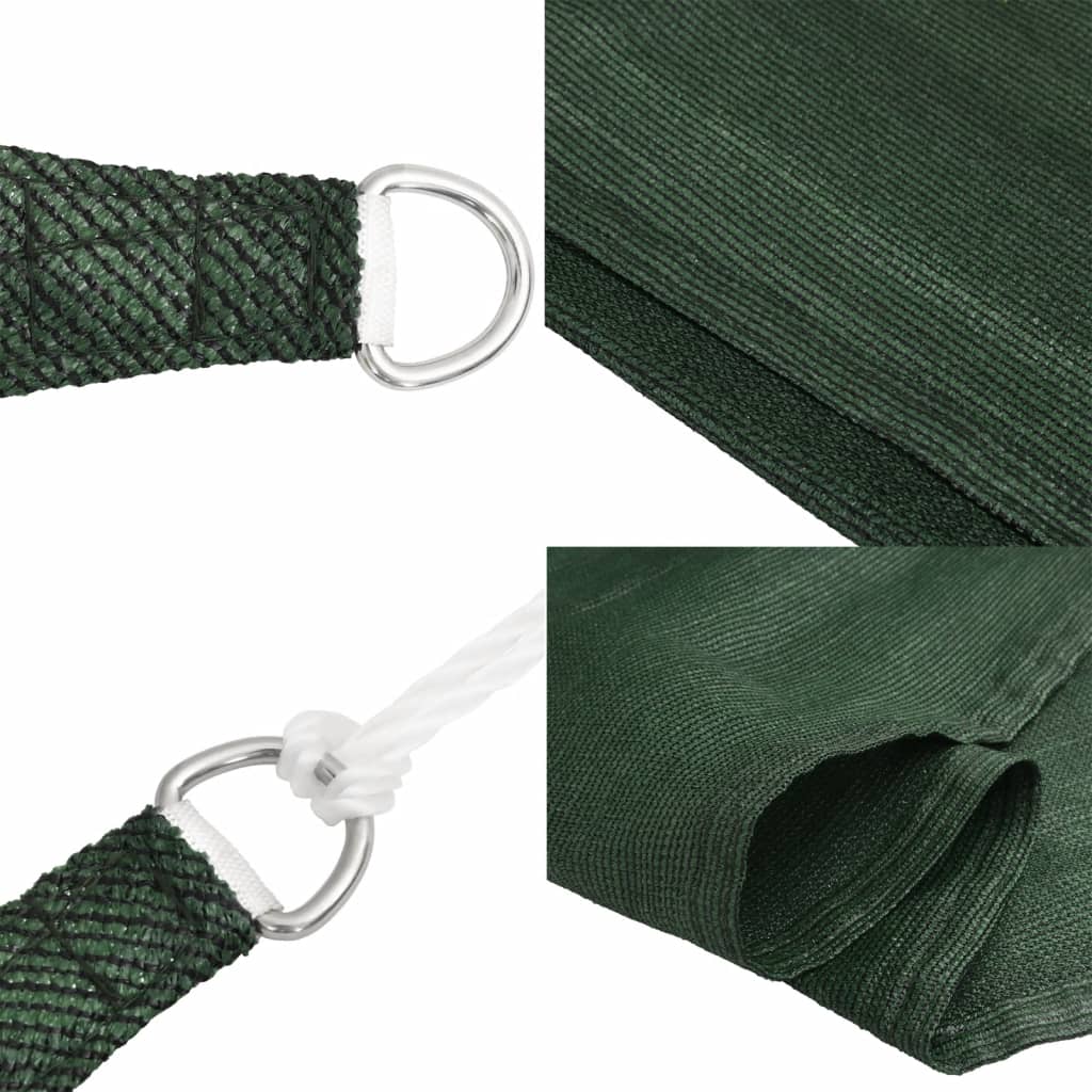 Vela Parasole 160 g/m² Verde Scuro 4x4x5,8 m in HDPE - homemem39