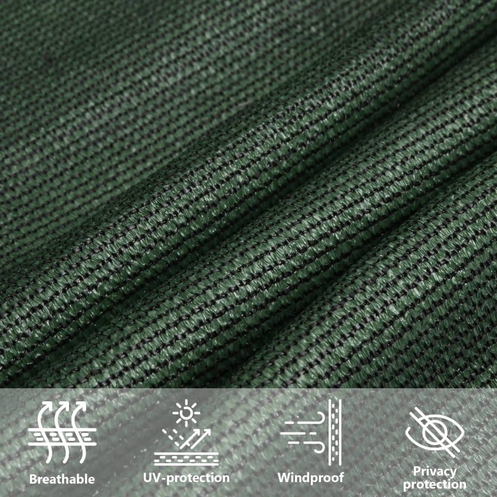 Vela Parasole 160 g/m² Verde Scuro 4x4x5,8 m in HDPE - homemem39
