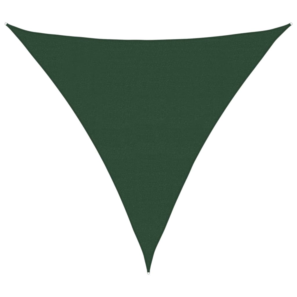 Vela Parasole 160 g/m² Verde Scuro 5x5x5 m in HDPE | homemem39