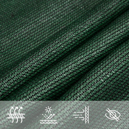 Vela Parasole 160 g/m² Verde Scuro 5x5x6 m in HDPE - homemem39