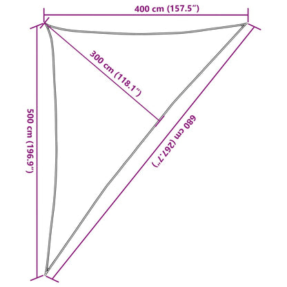 Vela Parasole 160 g/m² Verde Scuro 4x5x6,8 m in HDPE - homemem39
