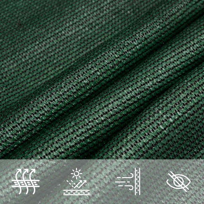 Vela Parasole 160 g/m² Trapezio Verde Scuro 4/5x3 m in HDPE | homemem39