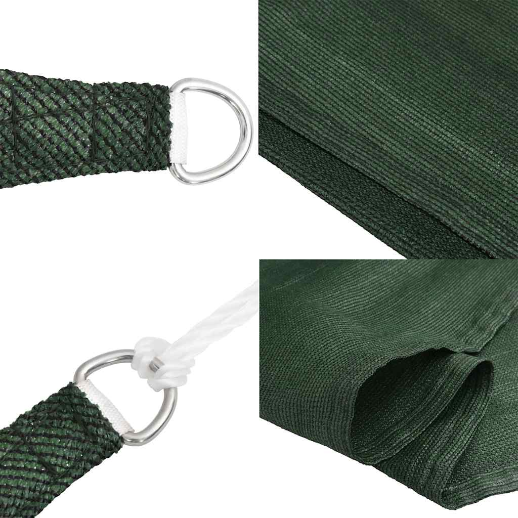 Vela Parasole 160 g/m² Trapezio Verde Scuro 4/5x3 m in HDPE | homemem39