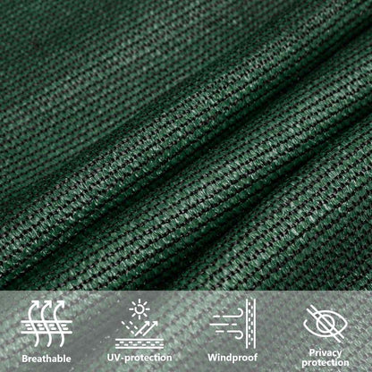 Vela Parasole 160 g/m² Trapezio Verde Scuro 4/5x3 m in HDPE | homemem39