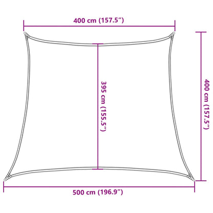 Vela Parasole 160 g/m² Verde Scuro 4/5x4 m in HDPE | homemem39