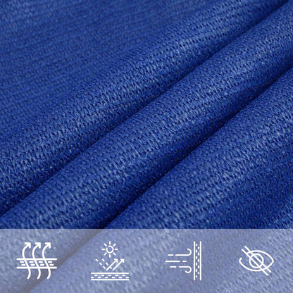 Vela Parasole 160 g/m² Triangolare Blu 3x4x5 m in HDPE
