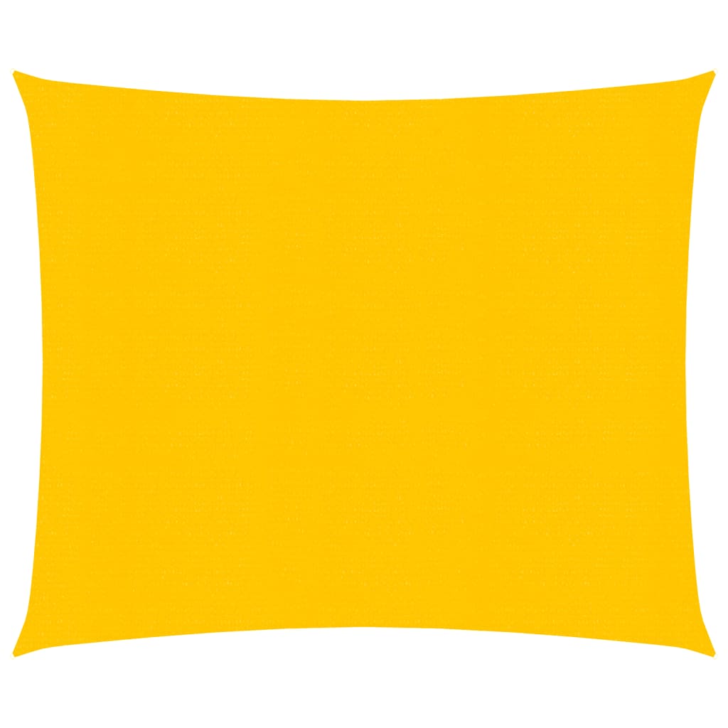 Vela Parasole 160 g/m² Quadrata Giallo 4,5x4,5 m in HDPE - homemem39