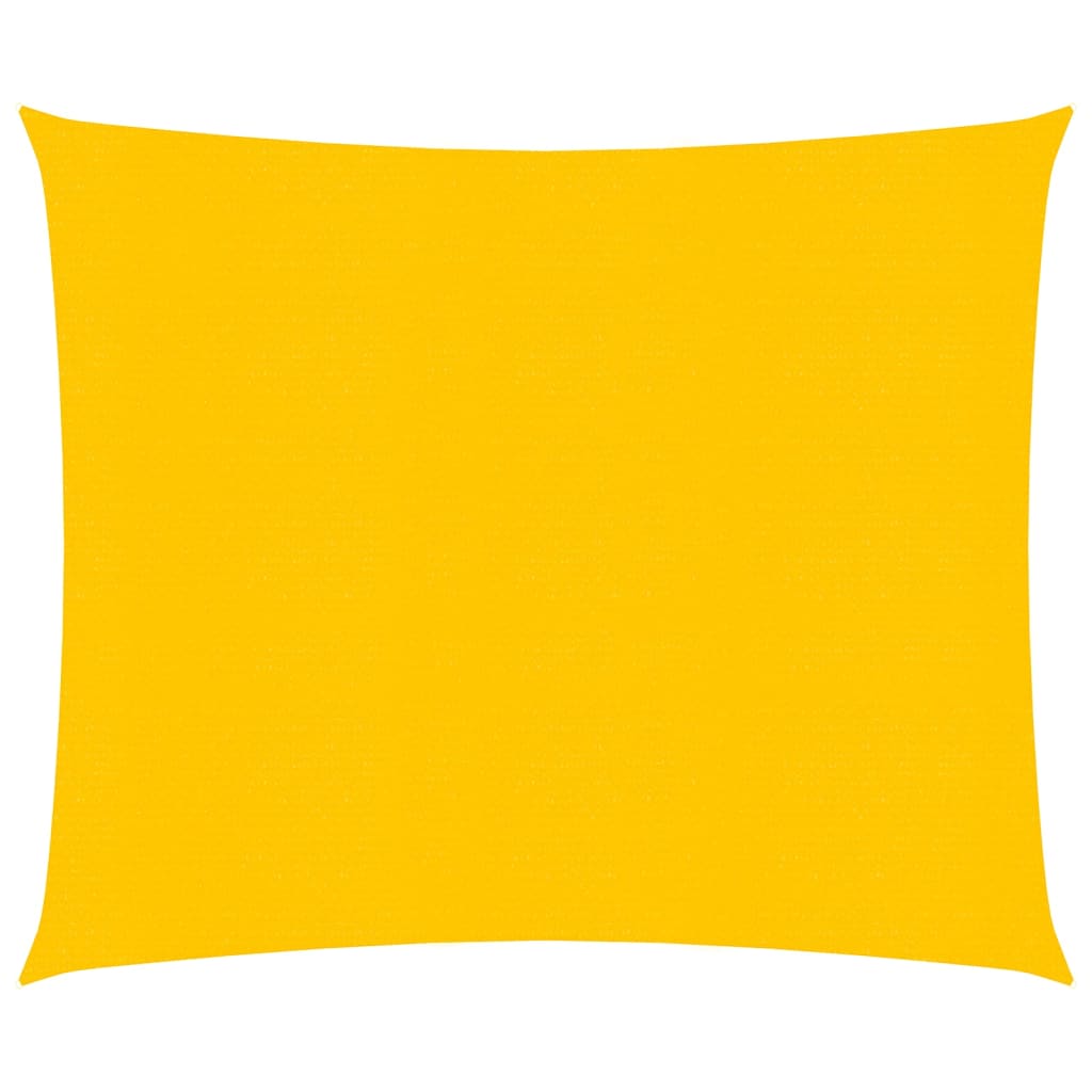 Vela Parasole 160 g/m² Quadrata Giallo 5x5 m in HDPE - homemem39