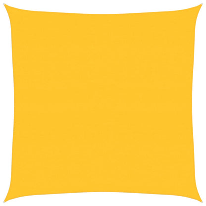 Vela Parasole 160 g/m² Quadrata Giallo 7x7 m in HDPE