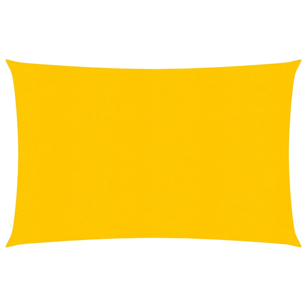 Vela Parasole 160 g/m² Rettangolare Giallo 2x3 m in HDPE - homemem39