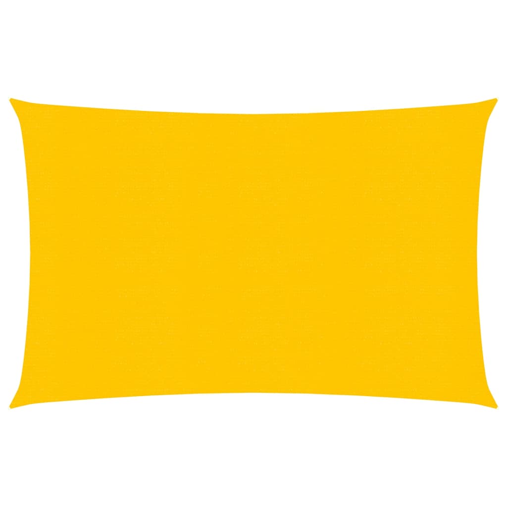 Vela Parasole 160 g/m² Rettangolare Giallo 3,5x4,5 m in HDPE - homemem39