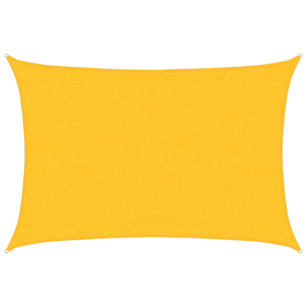 Vela Parasole 160 g/m² Rettangolare Giallo 3,5x5 m in HDPE | homemem39