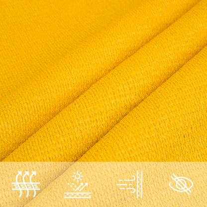 Vela Parasole 160 g/m² Rettangolare Giallo 3,5x5 m in HDPE | homemem39