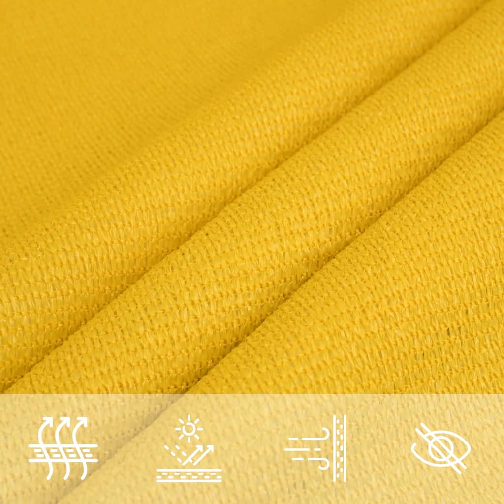 Vela Parasole 160 g/m² Rettangolare Giallo 4x5 m in HDPE | homemem39