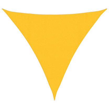 Vela Parasole 160 g/m² Triangolare Giallo 4,5x4,5x4,5 m in HDPE