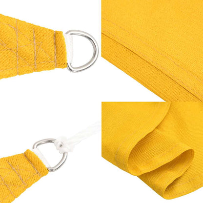 Vela Parasole 160 g/m² Triangolare Giallo 4,5x4,5x4,5 m in HDPE
