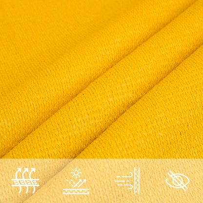 Vela Parasole 160 g/m² Gialla 3/4x2 m in HDPE - homemem39