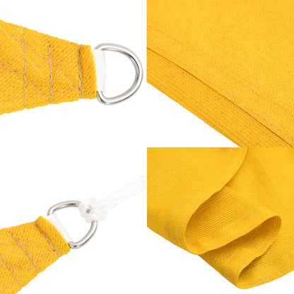 Vela Parasole 160 g/m² Trapezio Giallo 4/5x3 m in HDPE | homemem39