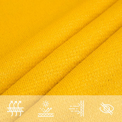 Vela Parasole 160 g/m² Trapezio Giallo 4/5x3 m in HDPE | homemem39