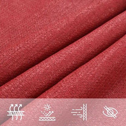 Vela Parasole 160 g/m² Rossa 3x4,5 m in HDPE | homemem39