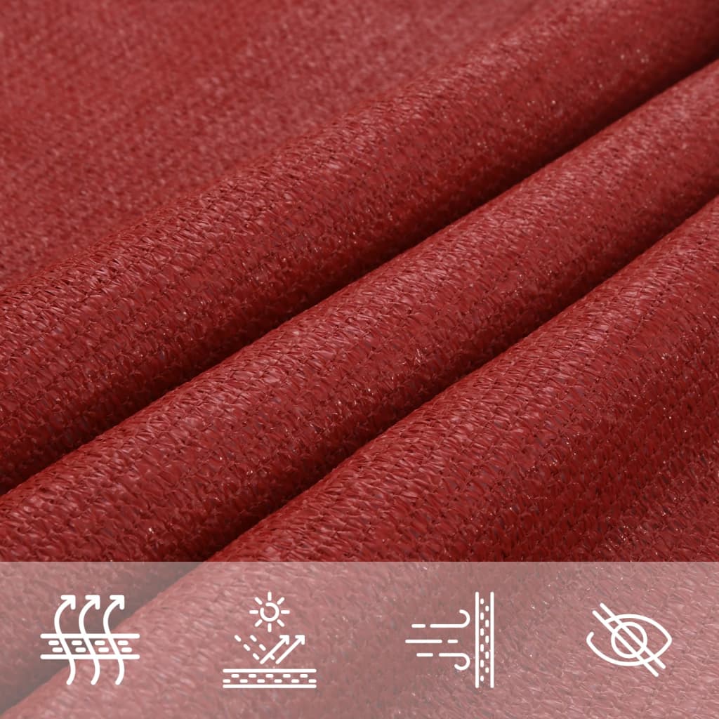 Vela Parasole 160 g/m² Rossa 3,5x4,5 m in HDPE