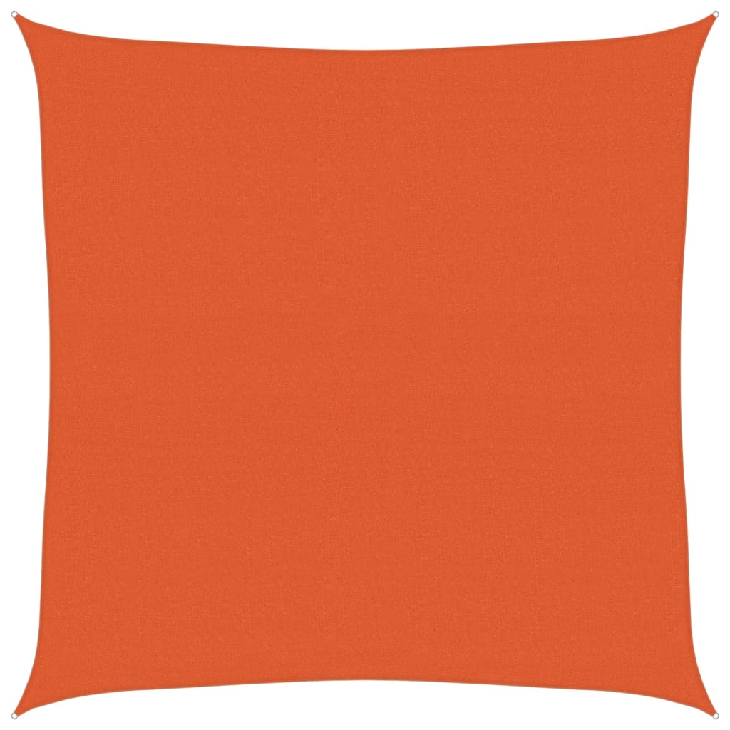 Vela Parasole 160 g/m² Quadrata Arancione 7x7 m in HDPE | homemem39