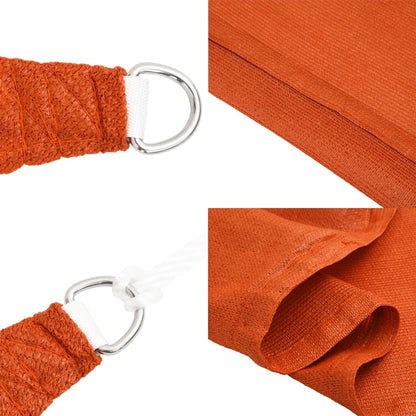 Vela Parasole 160 g/m² Quadrata Arancione 7x7 m in HDPE | homemem39