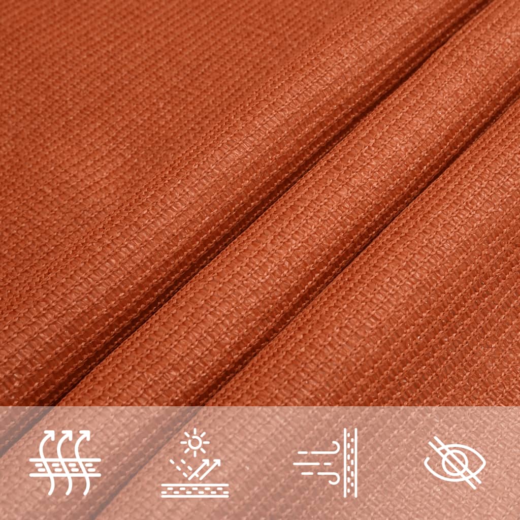 Vela Parasole 160 g/m² Arancione 2x4,5 m in HDPE | homemem39