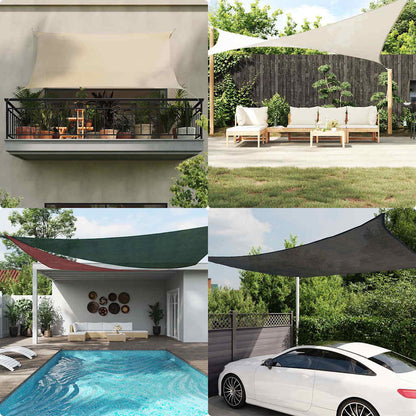 Vela Parasole 160 g/m² Arancione 2,5x3 m in HDPE | homemem39