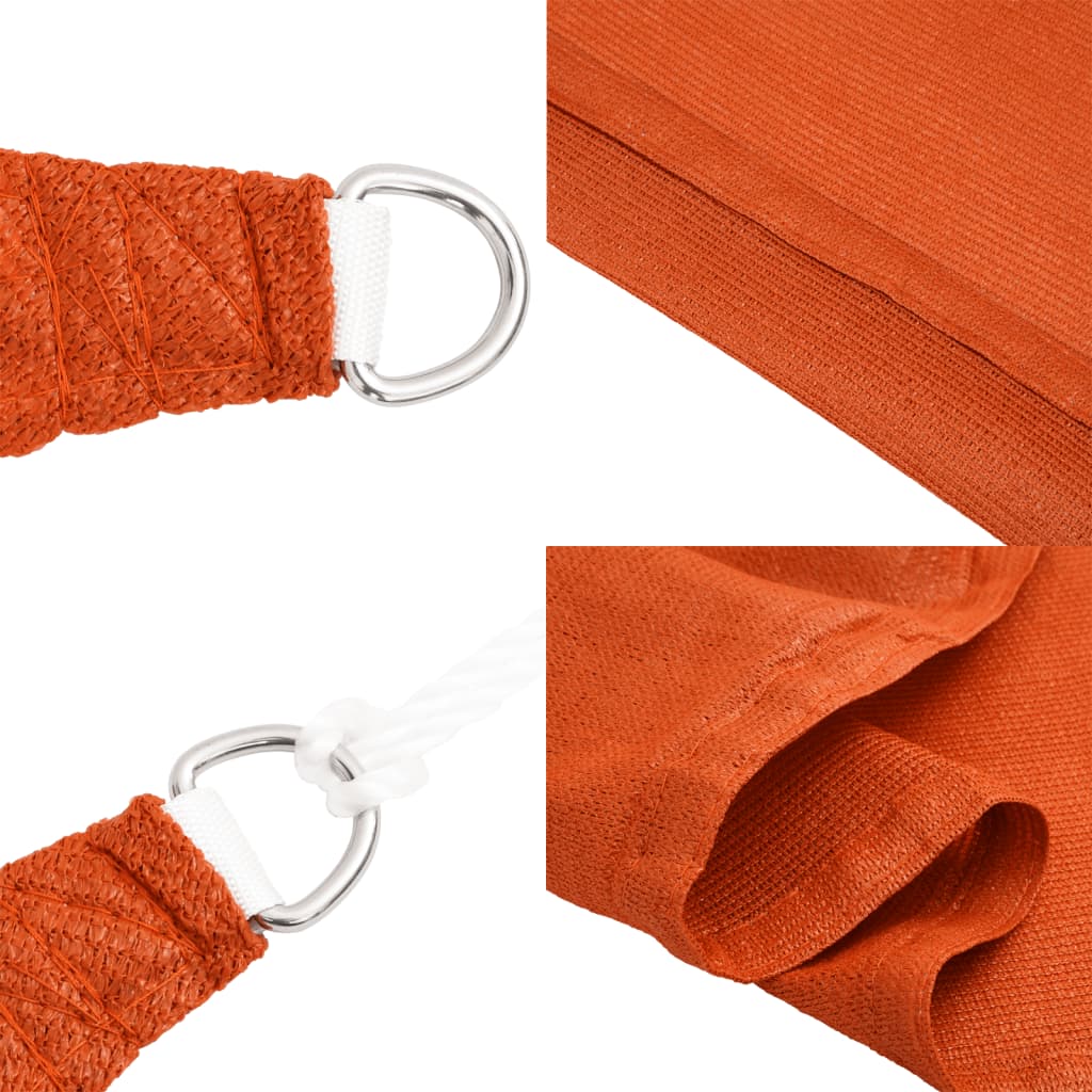 Vela Parasole 160 g/m² Arancione 2,5x3,5 m in HDPE | homemem39