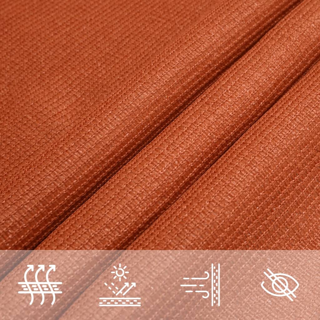 Vela Parasole 160 g/m² Rettangolare Arancione 4x7 m in HDPE | homemem39