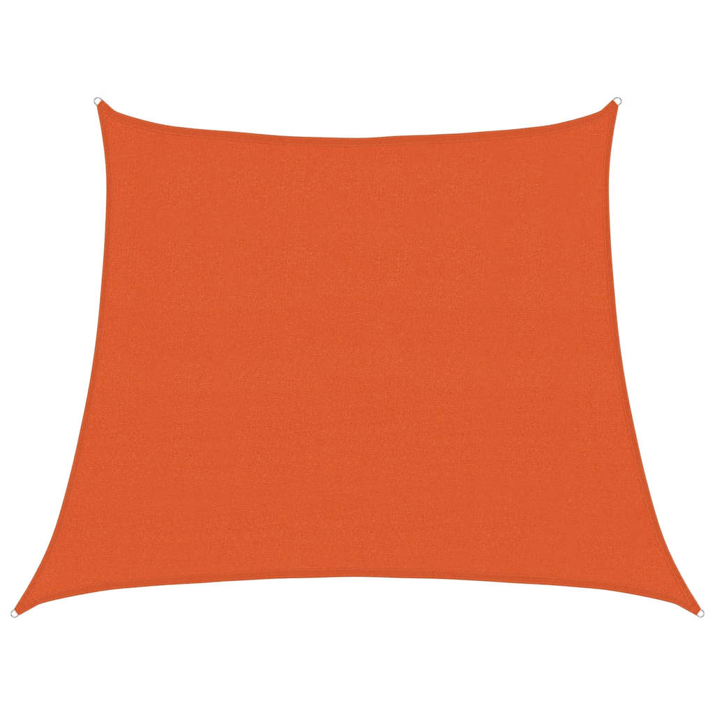 Vela Parasole 160 g/m² Trapezio Arancione 3/4x3 m in HDPE