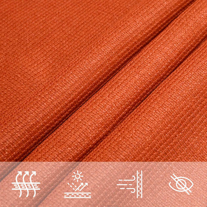 Vela Parasole 160 g/m² Trapezio Arancione 3/4x3 m in HDPE