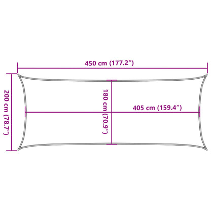 Vela Parasole 160 g/m² Nera 2x4,5 m in HDPE - homemem39