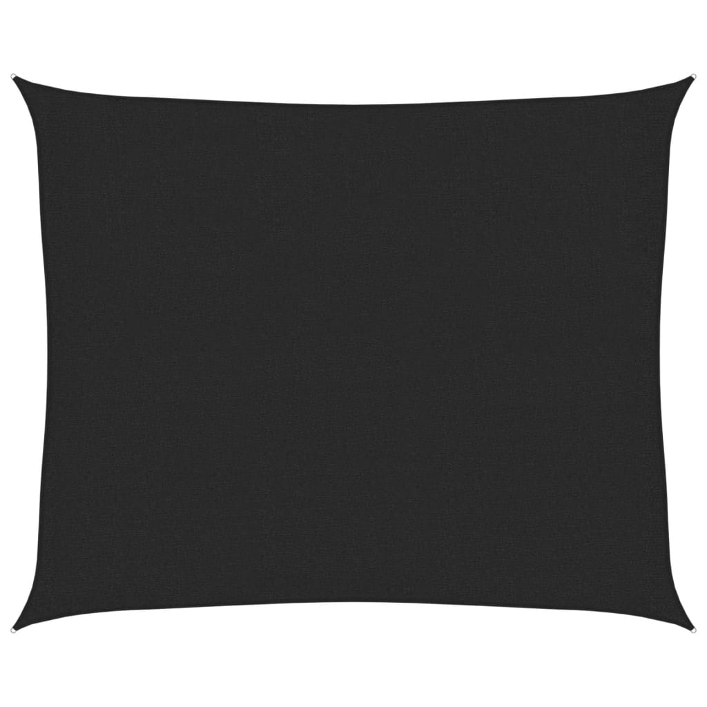 Vela Parasole 160 g/m² Nera 2,5x3 m in HDPE | homemem39