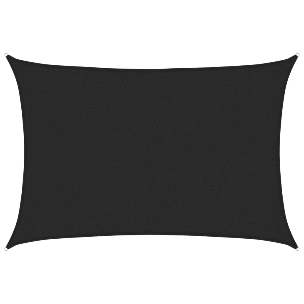 Vela Parasole 160 g/m² Nera 2,5x4 m in HDPE - homemem39