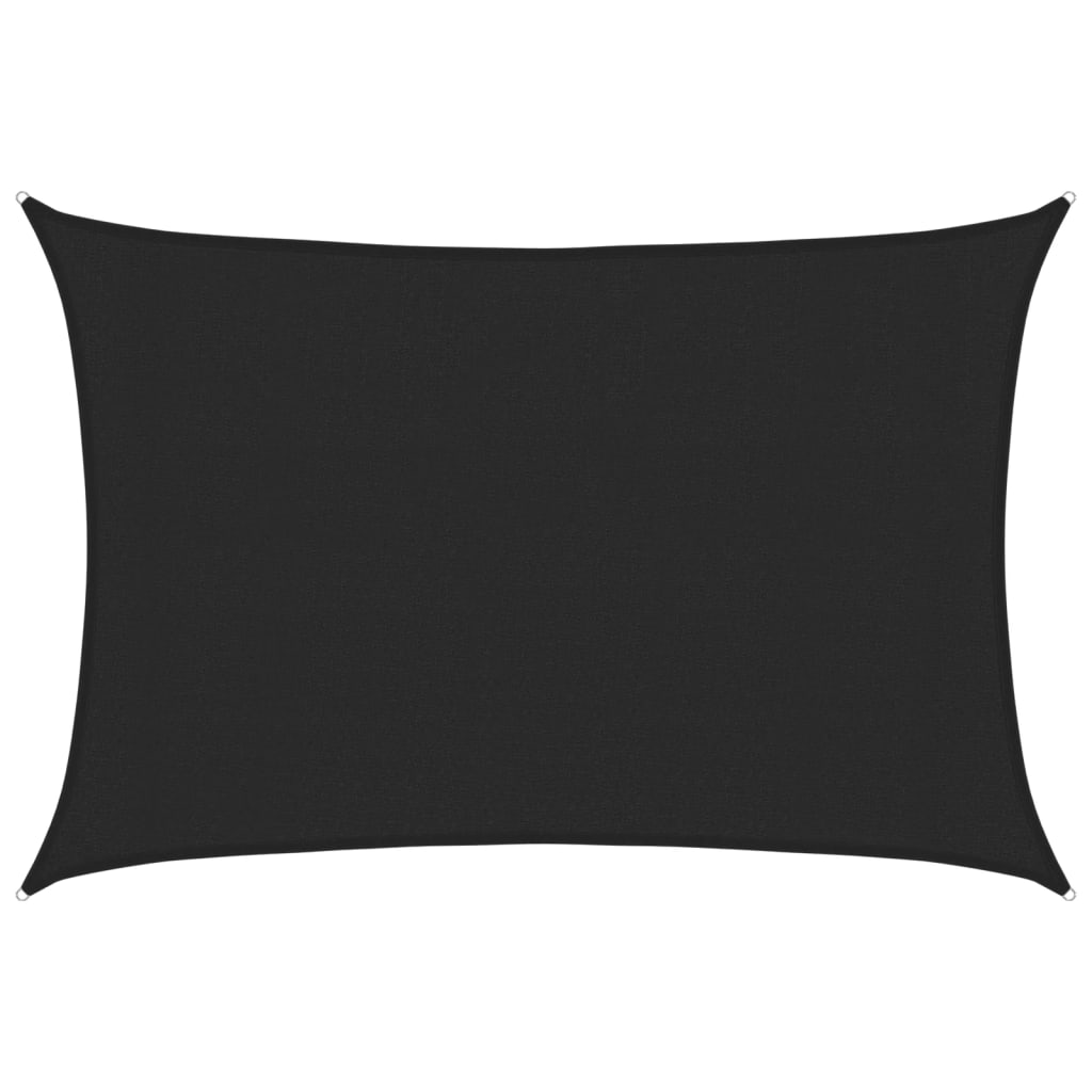 Vela Parasole 160 g/m² Nera 3x4,5 m in HDPE - homemem39