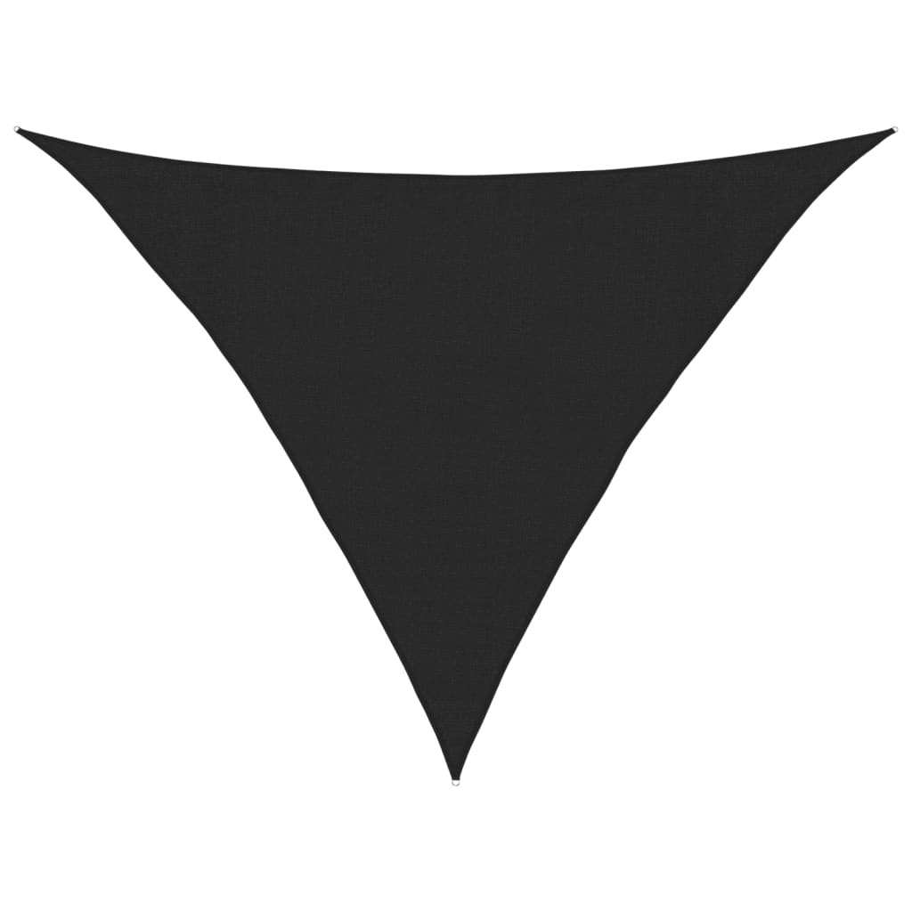 Vela Parasole 160 g/m² Nera 3,5x3,5x4,9 m in HDPE - homemem39
